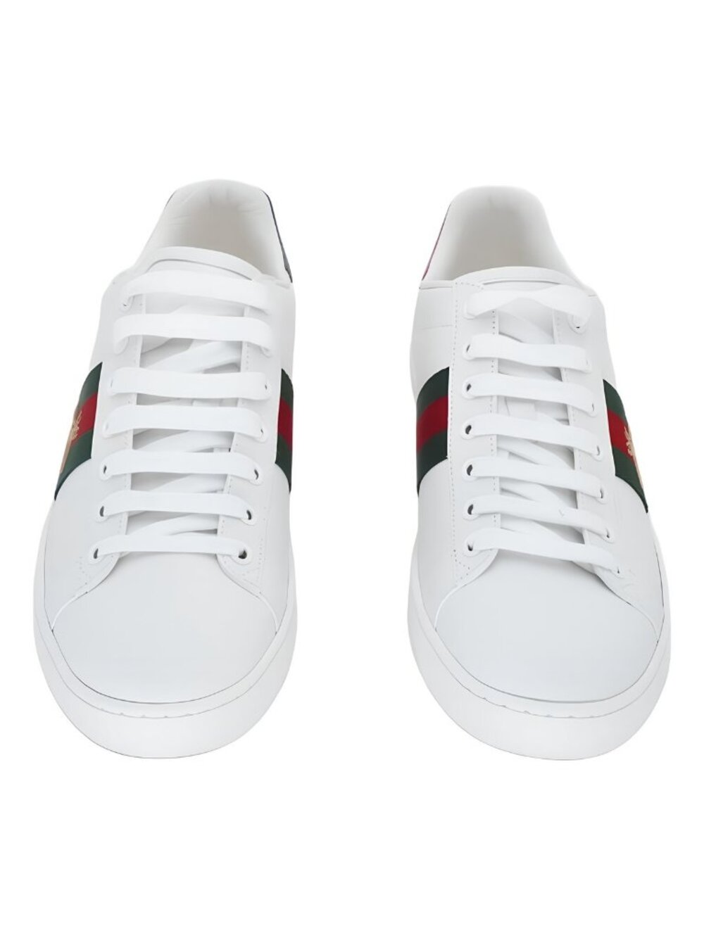 Gucci Womens Ace Sneaker White Bees Sz US 9M EU 39 - Picture 5 of 6